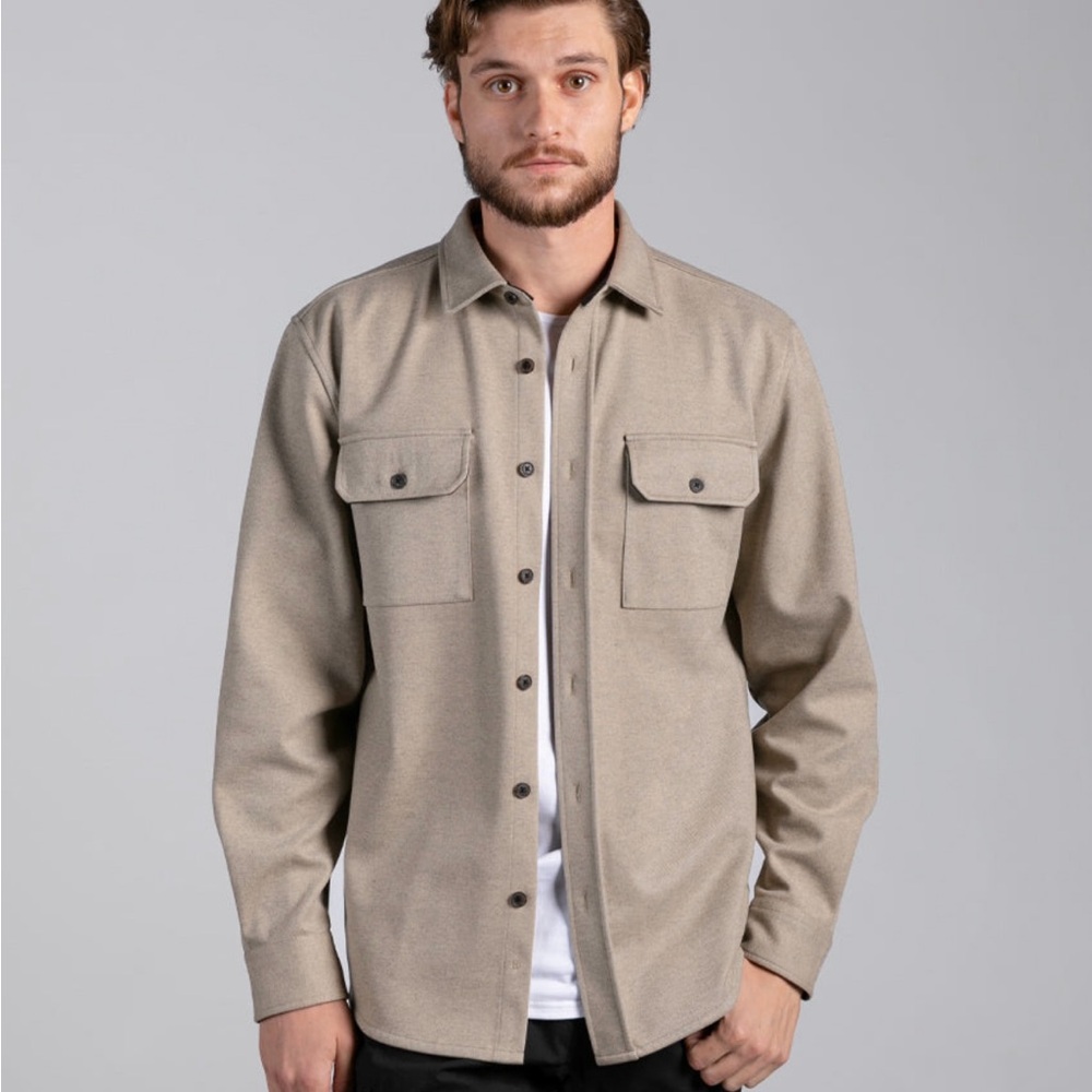 BYLT Basics Coastal Overshirt Sawdust Size XL